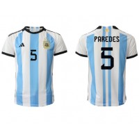 Argentina Leandro Paredes #5 Fotballklær Hjemmedrakt VM 2022 Kortermet